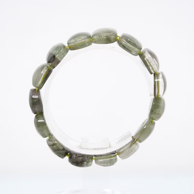 寶麗金珠寶-天然綠幽靈水晶手排