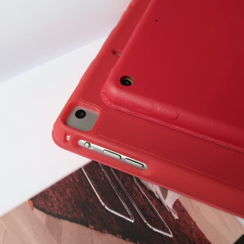 iPad 12.9/Air5/iPad 8/mini 5系列 初戀粉玫瑰皮革平板保護套