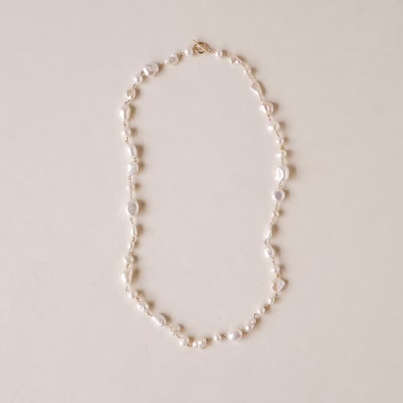 14kgf  MIXパールマンテルネックレス50