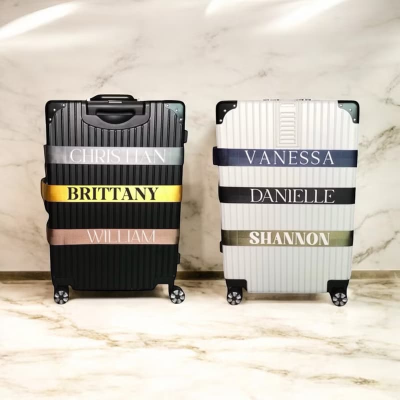 Personalised Luggage strap, Luggage Strap with 3 digit lock
