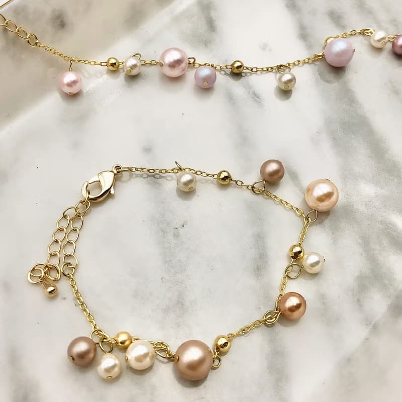 【體驗】【DIY手作課程】飾品設計體驗|B1.水晶珍珠手鍊|文化幣