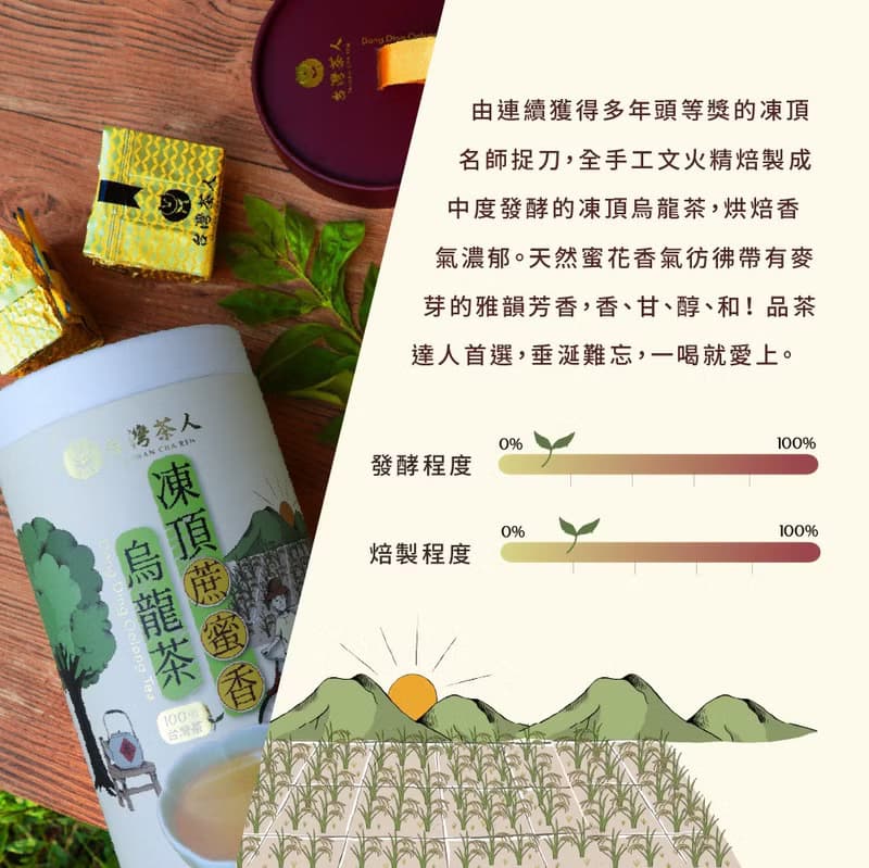 【交換禮物】 100%台灣茶│凍頂蔗蜜香烏龍茶(50gx10入)