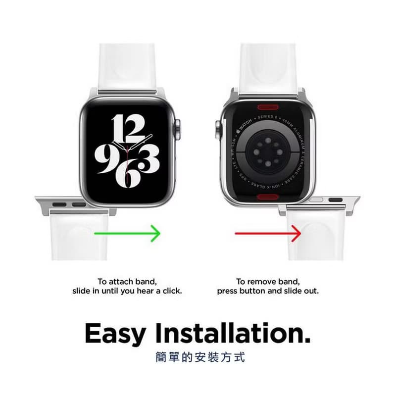 Apple Watch 優質超透明TPU錶帶 S9/8/7/6/5/4/SE