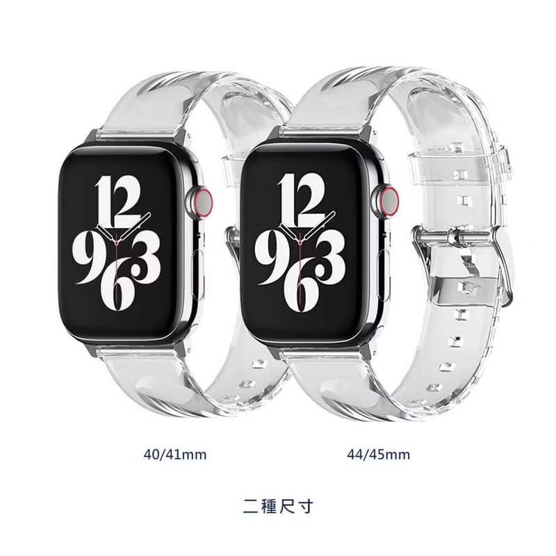 Apple Watch 優質超透明TPU錶帶 S9/8/7/6/5/4/SE