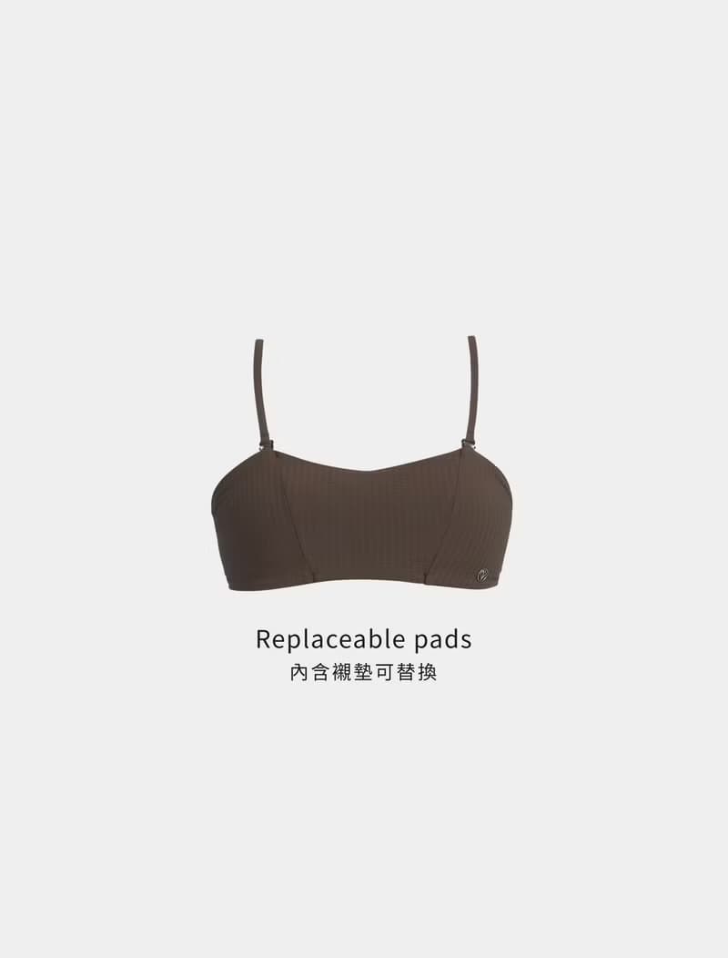 Coffee Brown 咖啡棕 / 泡泡紗 調節平口上衣 / Top