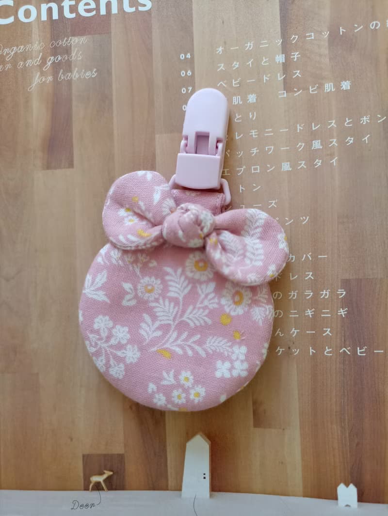 【11/14後出貨】小花  扭結圓型平安符袋 彌月禮物 蝴蝶結 平安