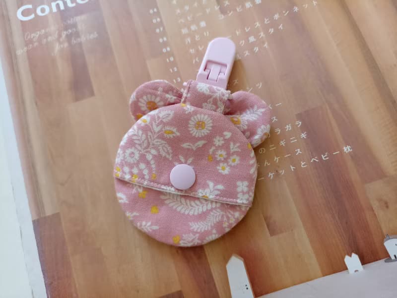 【11/14後出貨】小花  扭結圓型平安符袋 彌月禮物 蝴蝶結 平安