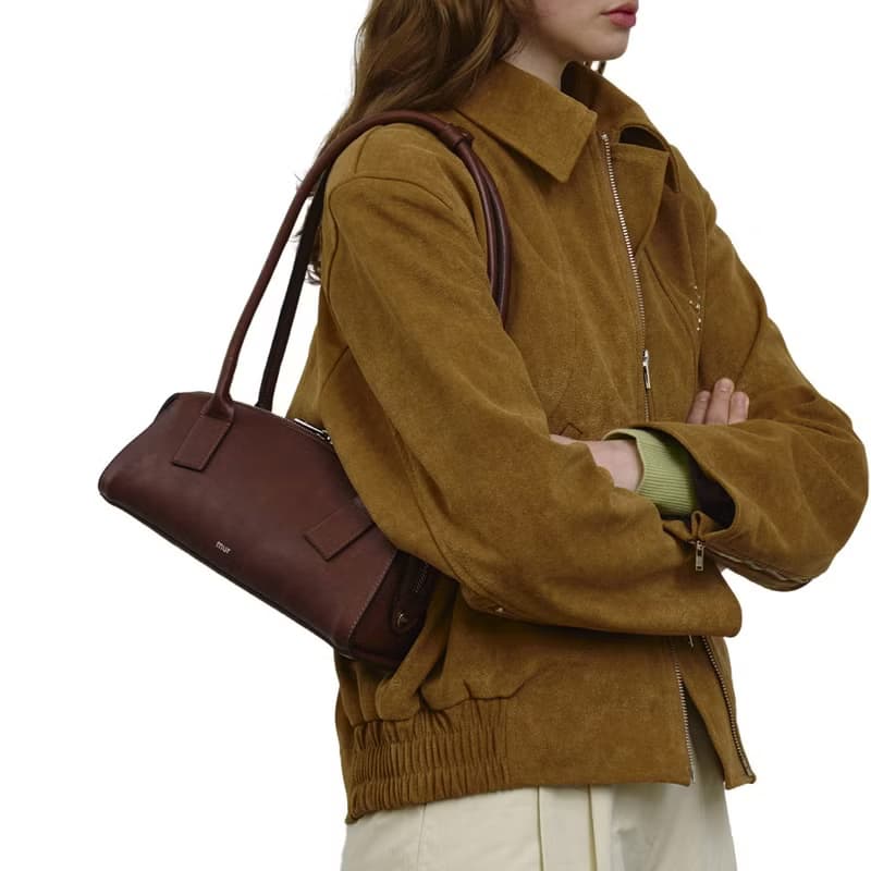 韓國製 MUR Flow 手袋/單肩包/手提袋 (Dark Brown)