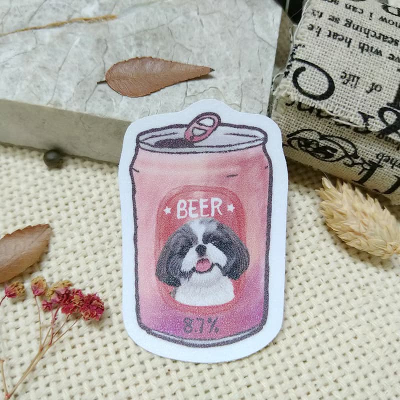 西施犬(Olga)-春聯-防水貼紙~利是封-揮春-福貼-車貼-行李箱貼