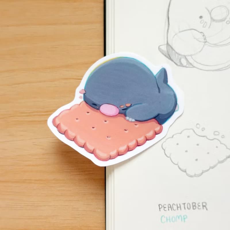 【防水貼紙】珊瑚, 瓢蟲, 湖邊, 餅乾 | 地鼠鼠路易