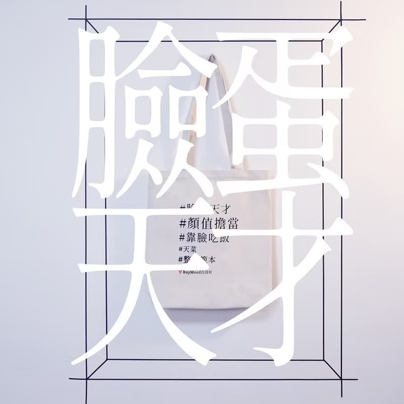 文字潮包 臉蛋天才 不要推坑 雙主題 帆布包 胚布袋 有底立體大袋