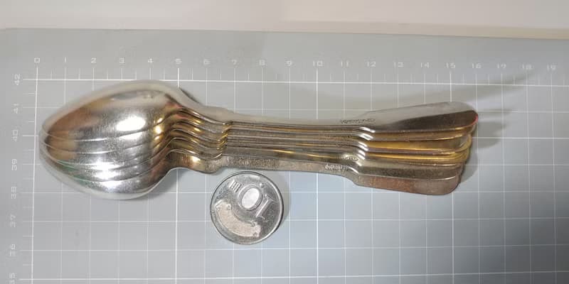 早期德國製800純銀湯匙咖啡匙6支一組