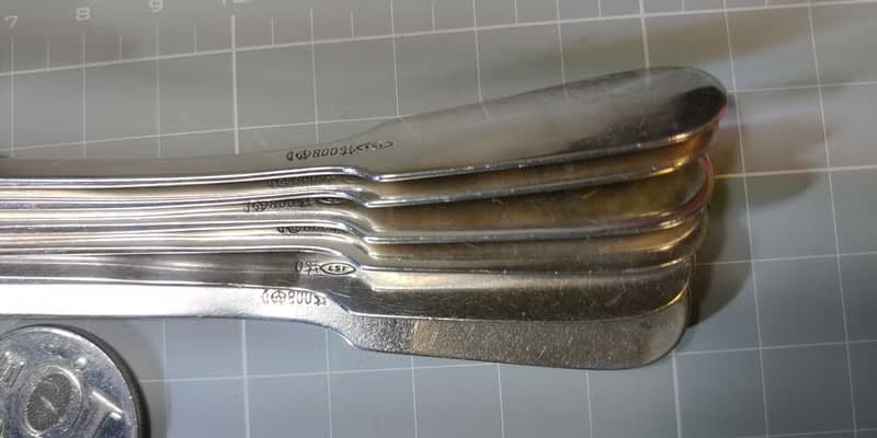 早期德國製800純銀湯匙咖啡匙6支一組