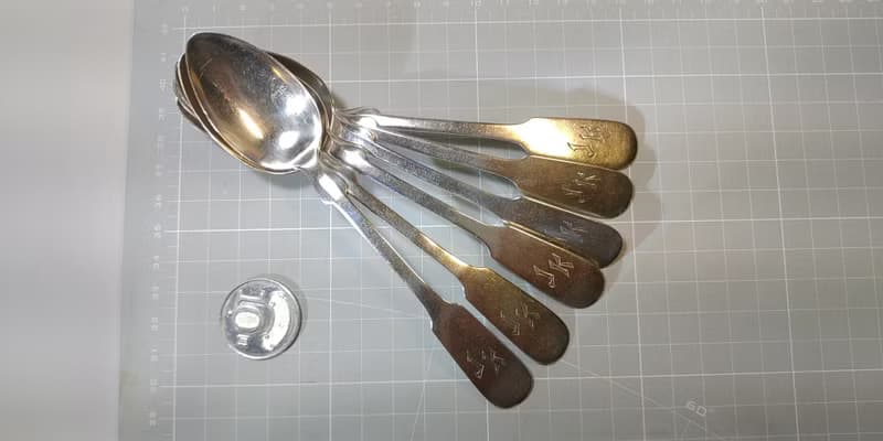 早期德國製800純銀湯匙咖啡匙6支一組