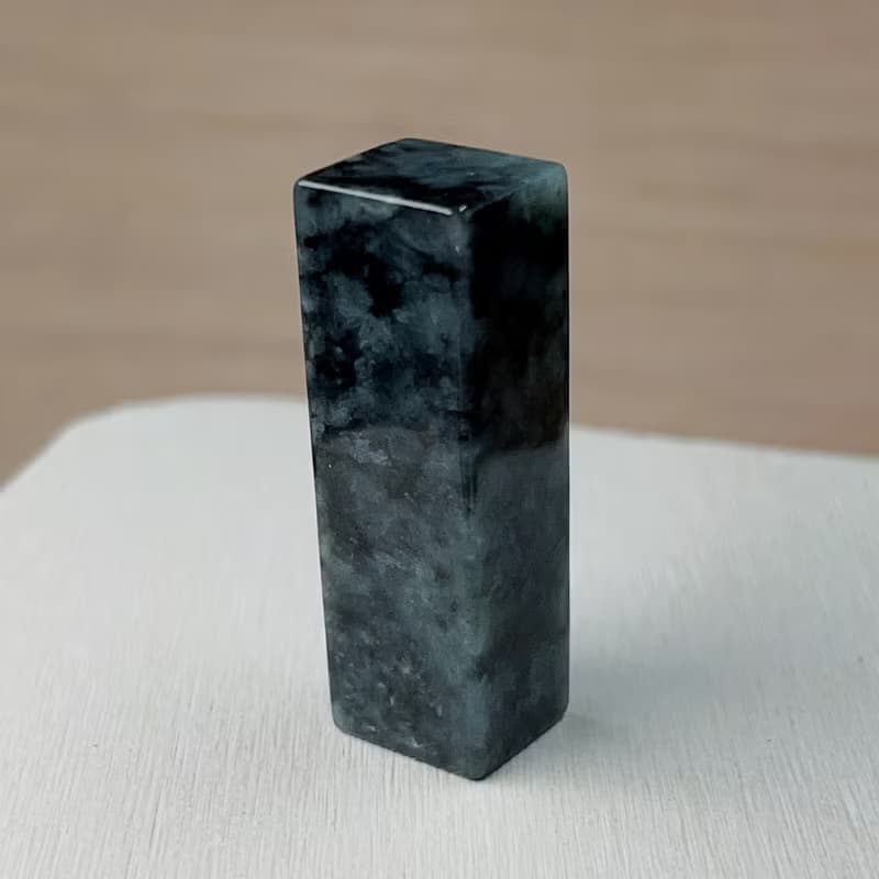 飄烏雞翡翠印章 | 天然緬甸玉A貨翡翠 | 送禮