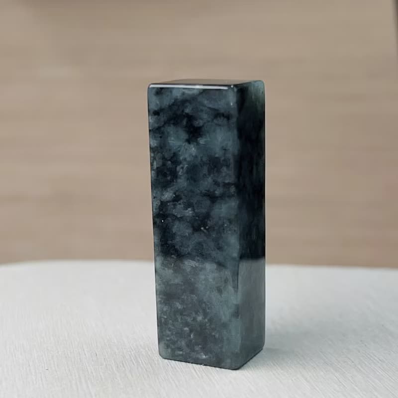 飄烏雞翡翠印章 | 天然緬甸玉A貨翡翠 | 送禮