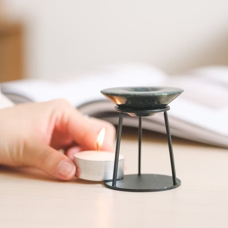 【氛圍佈置】大理石精油擴香座 Oil Burner (台灣蛇紋石)