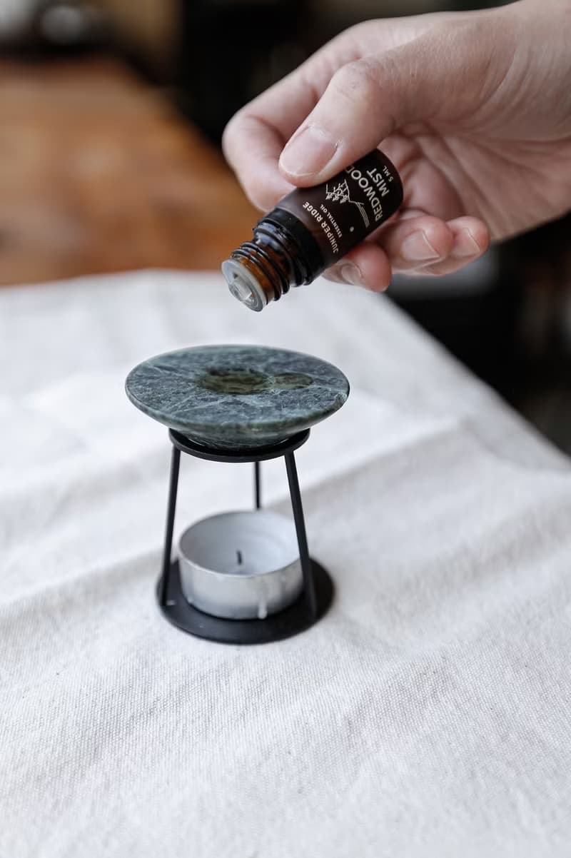 【氛圍佈置】大理石精油擴香座 Oil Burner (台灣蛇紋石)