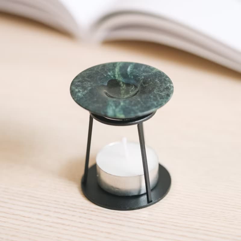 【氛圍佈置】大理石精油擴香座 Oil Burner (台灣蛇紋石)