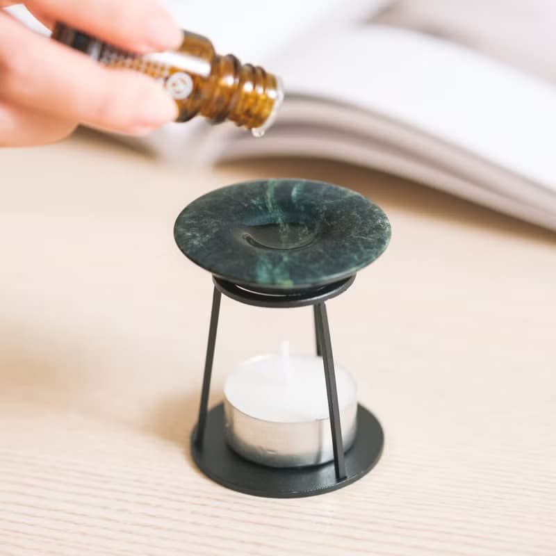 【氛圍佈置】大理石精油擴香座 Oil Burner (台灣蛇紋石)