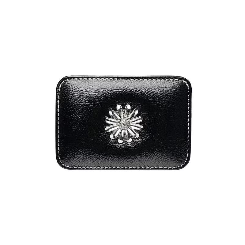 Daisy Slim Mini Transportation Card Wallet Black