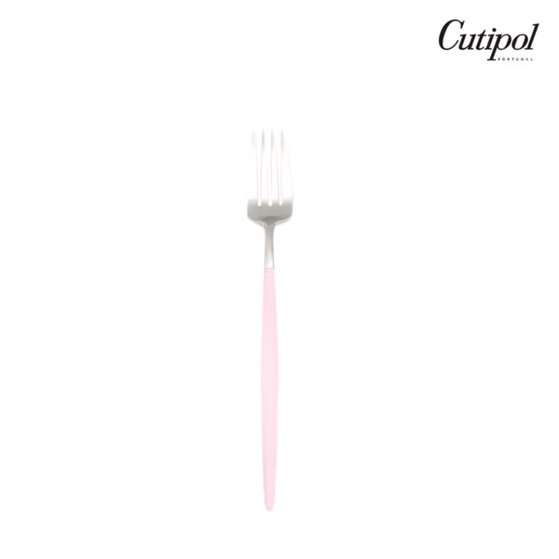 葡萄牙Cutipol GOA系列粉紅柄18.5cm點心叉