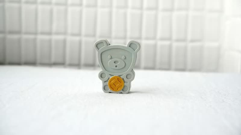 台灣灰熊有錢-招財熊擴香石
