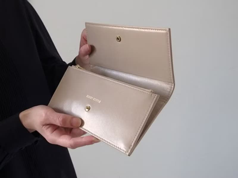 日本製革で作ったシックな長財布 - Long Wallet - BEIGE - CAREN QUOYLE -