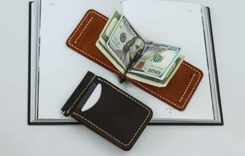 Leather Credit Card Wallet / Minimalist Slim Card Holder / Pocket Wallet for Men