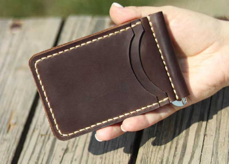 Leather Credit Card Wallet / Minimalist Slim Card Holder / Pocket Wallet for Men