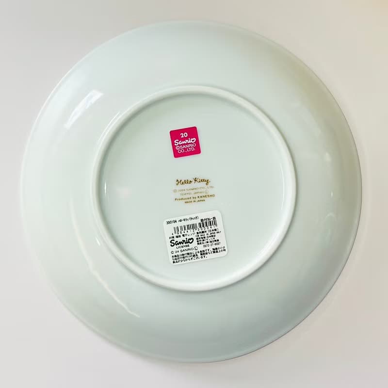美濃燒-三麗鷗Hello Kitty聯名粉紅格紋餐具禮盒