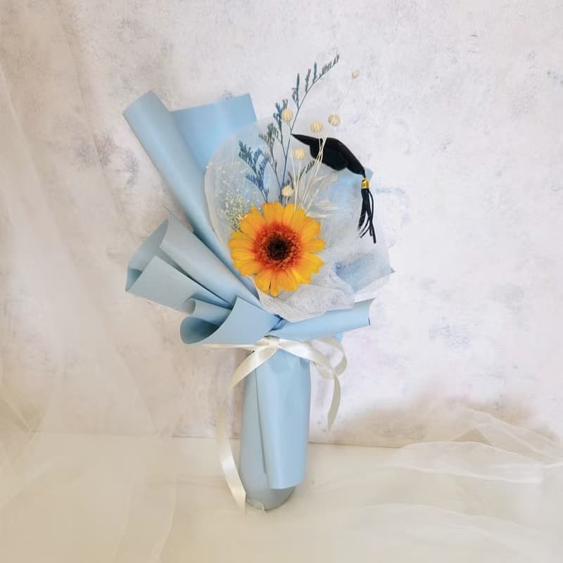 永生太陽花花束 畢業花束 畢業花禮 永生太陽花