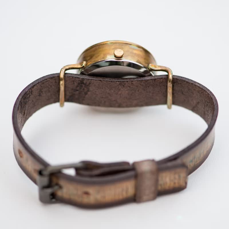 江戶文字手錶 M 墨綠