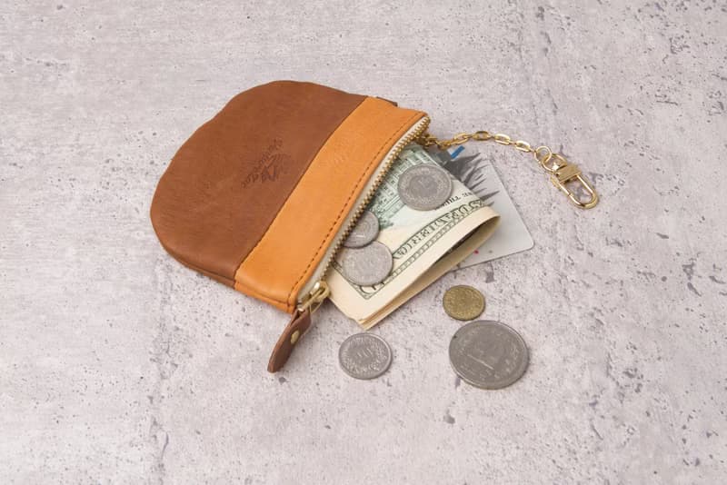 拼色半圓錢包 Semicircle Coin Purse / 棕色 Brown