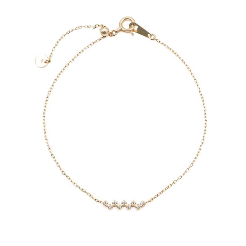 Visel 錯位點點排鑽手鍊