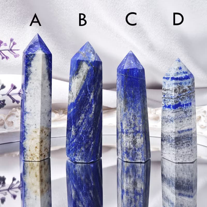 帝王青金石 一柱擎天 中流砥柱 助事業 招財 喉輪 晶柱 禮物 收藏