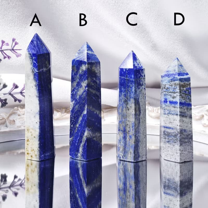 帝王青金石 一柱擎天 中流砥柱 助事業 招財 喉輪 晶柱 禮物 收藏