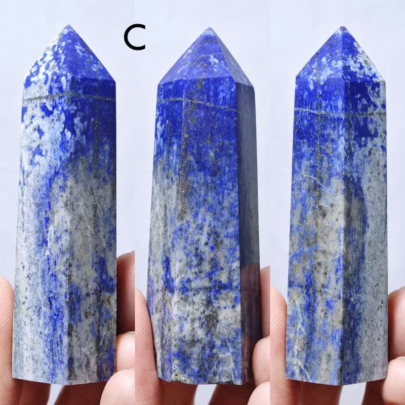 帝王青金石 一柱擎天 中流砥柱 助事業 招財 喉輪 晶柱 禮物 收藏
