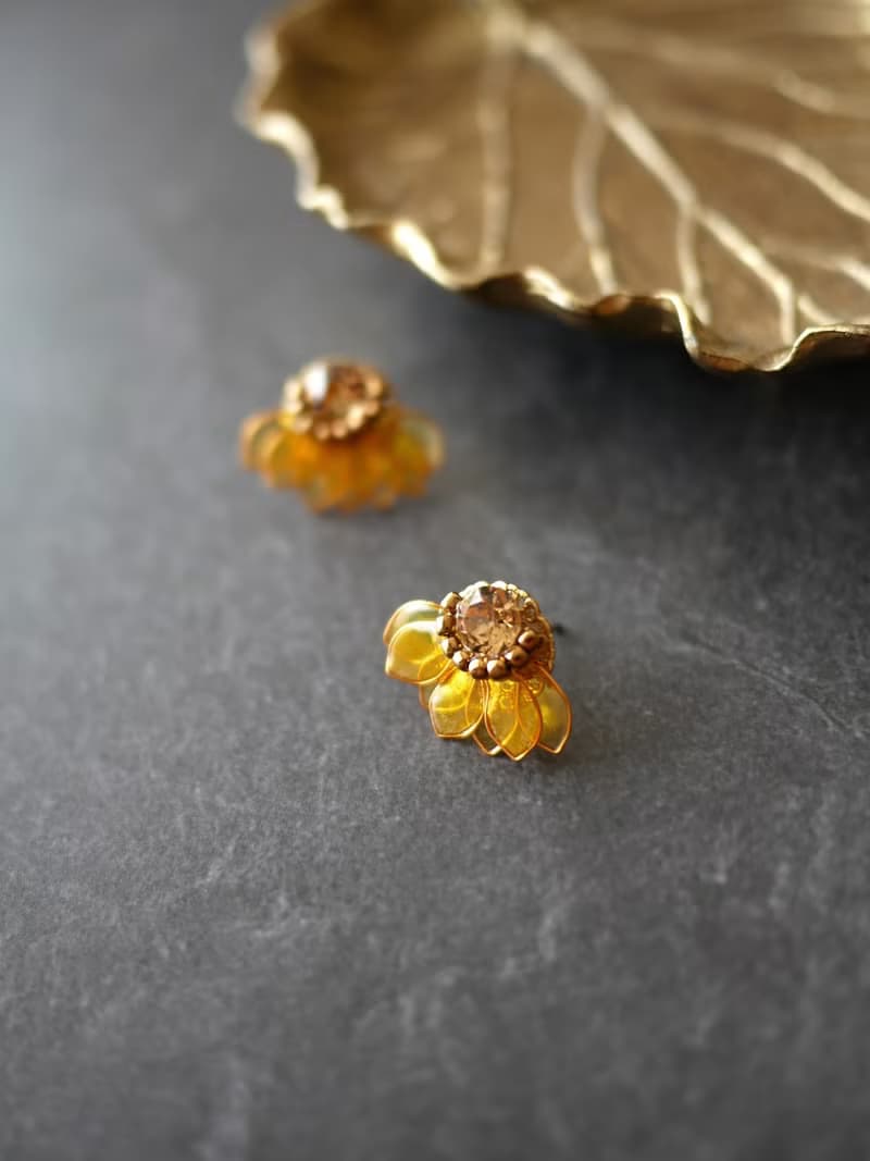 向日葵　ピアス・イヤリング