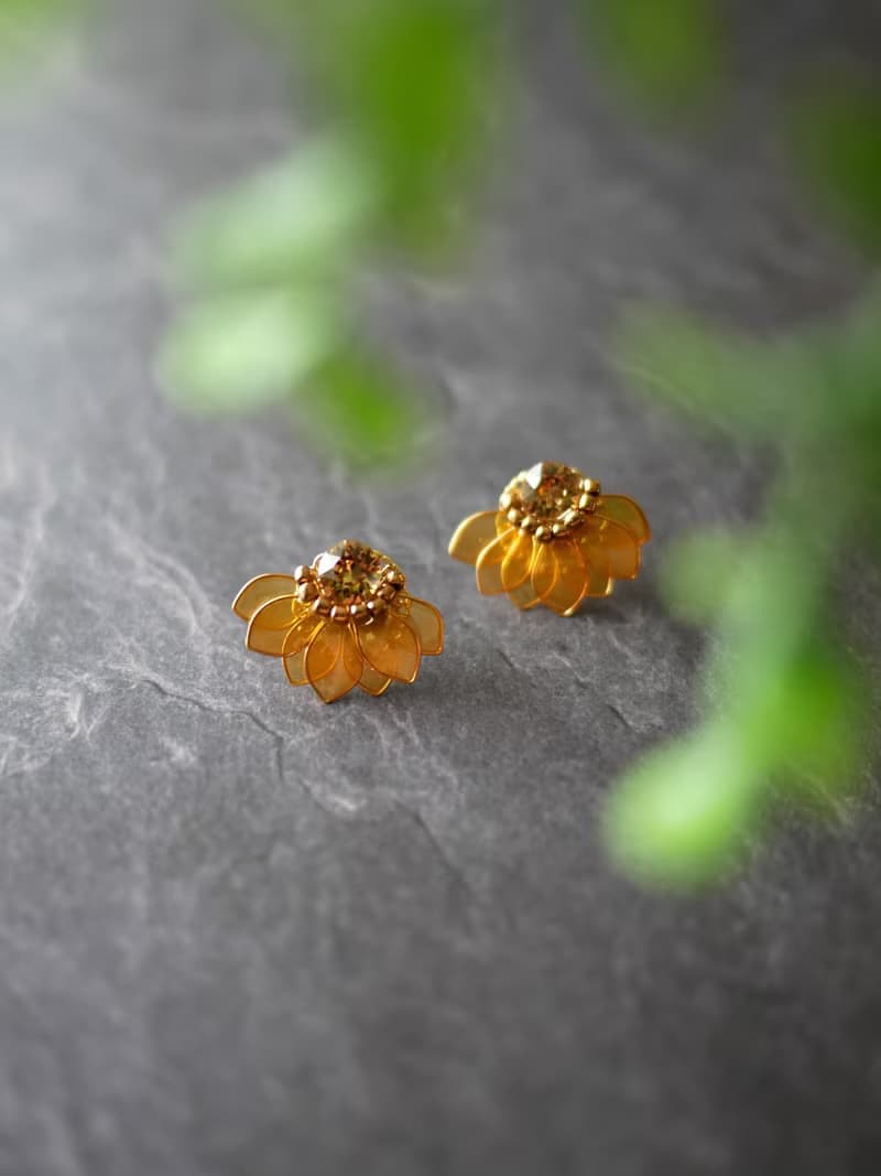 向日葵　ピアス・イヤリング
