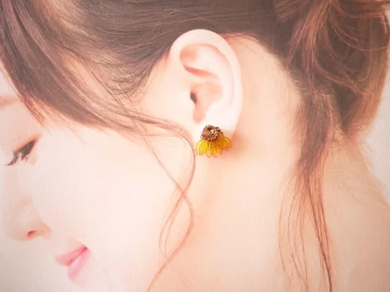 向日葵　ピアス・イヤリング