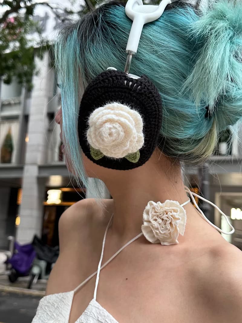 山花爛漫原創設計手工山茶花 AirPod Max索尼 XM5 保護套女生禮物