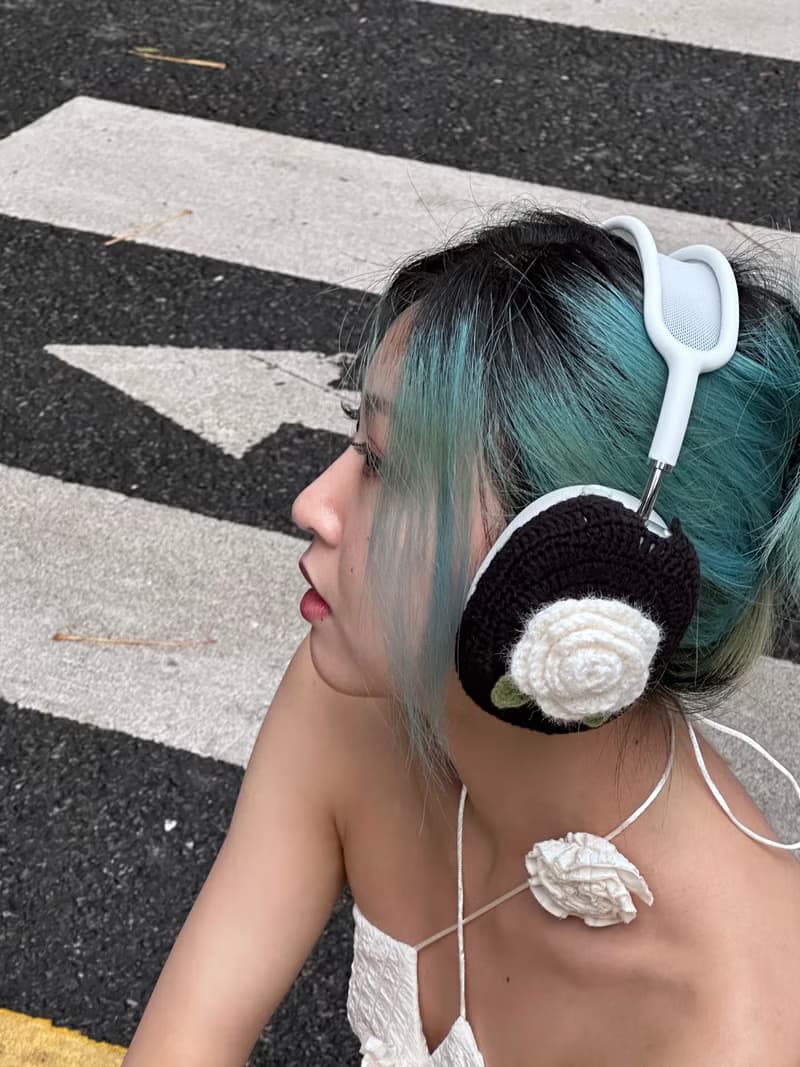 山花爛漫原創設計手工山茶花 AirPod Max索尼 XM5 保護套女生禮物