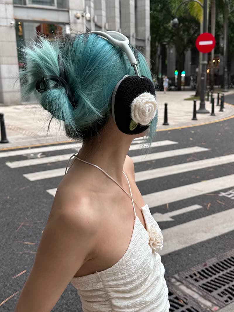 山花爛漫原創設計手工山茶花 AirPod Max索尼 XM5 保護套女生禮物