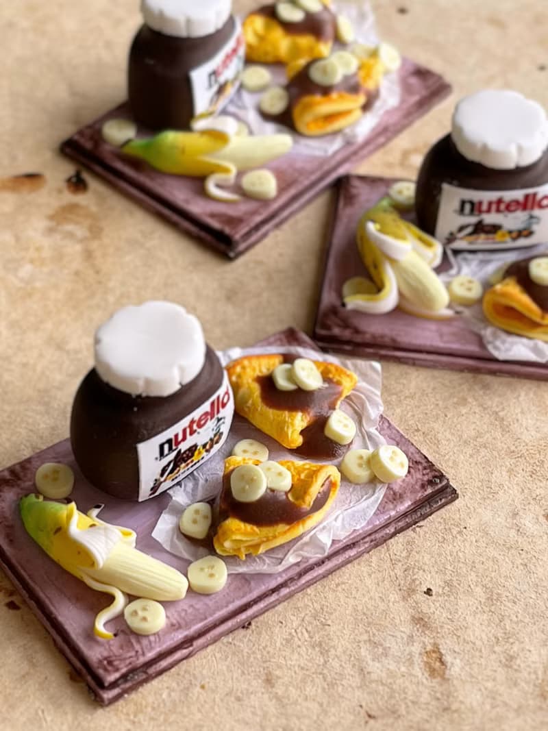 Miniature set with pancakes