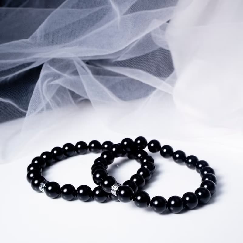 黑碧璽 | 天然能量手串 | 8-9mm