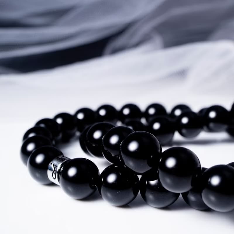 黑碧璽 | 天然能量手串 | 8-9mm