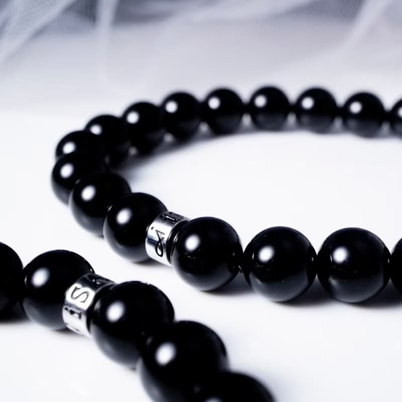黑碧璽 | 天然能量手串 | 8-9mm