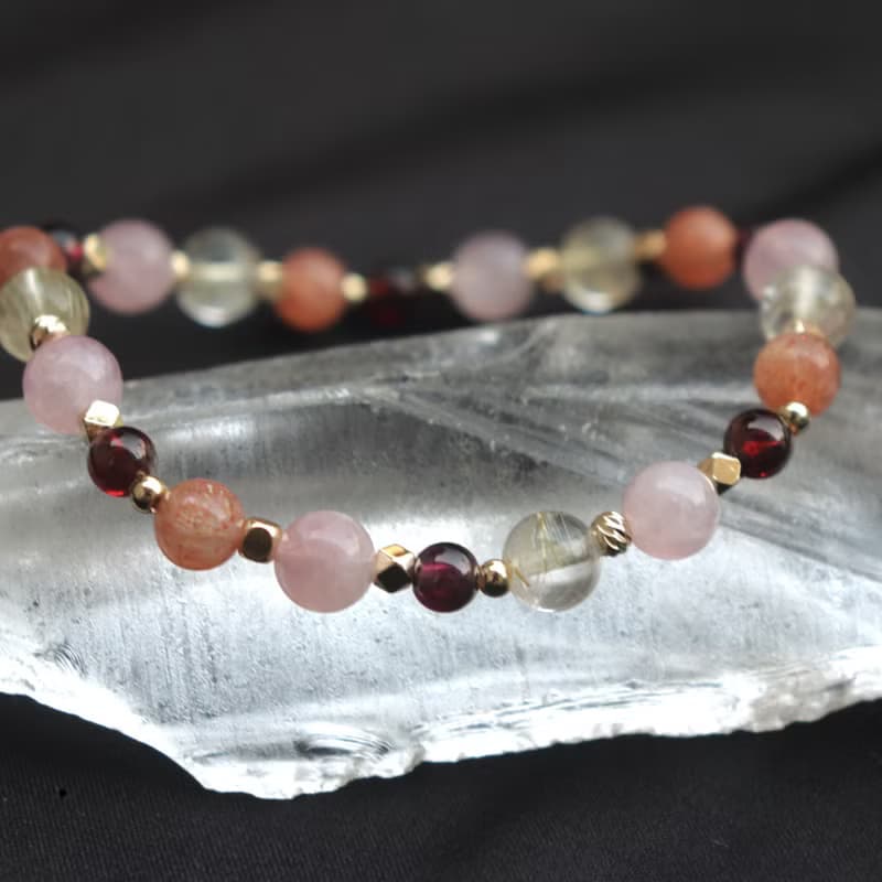 聖誕禮物-粉晶-石榴石-金太陽-金髮晶-招財-開運