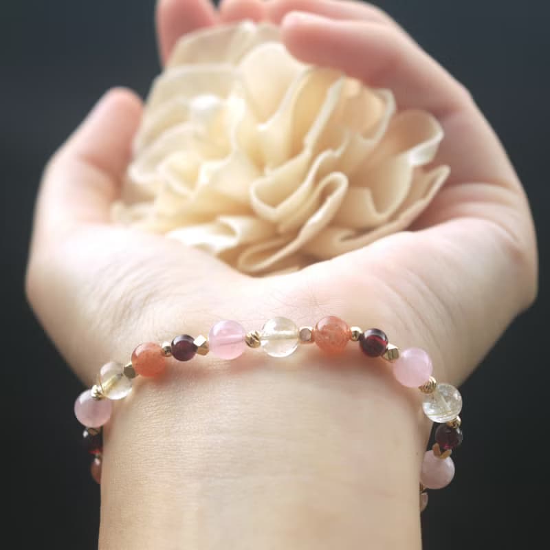 聖誕禮物-粉晶-石榴石-金太陽-金髮晶-招財-開運